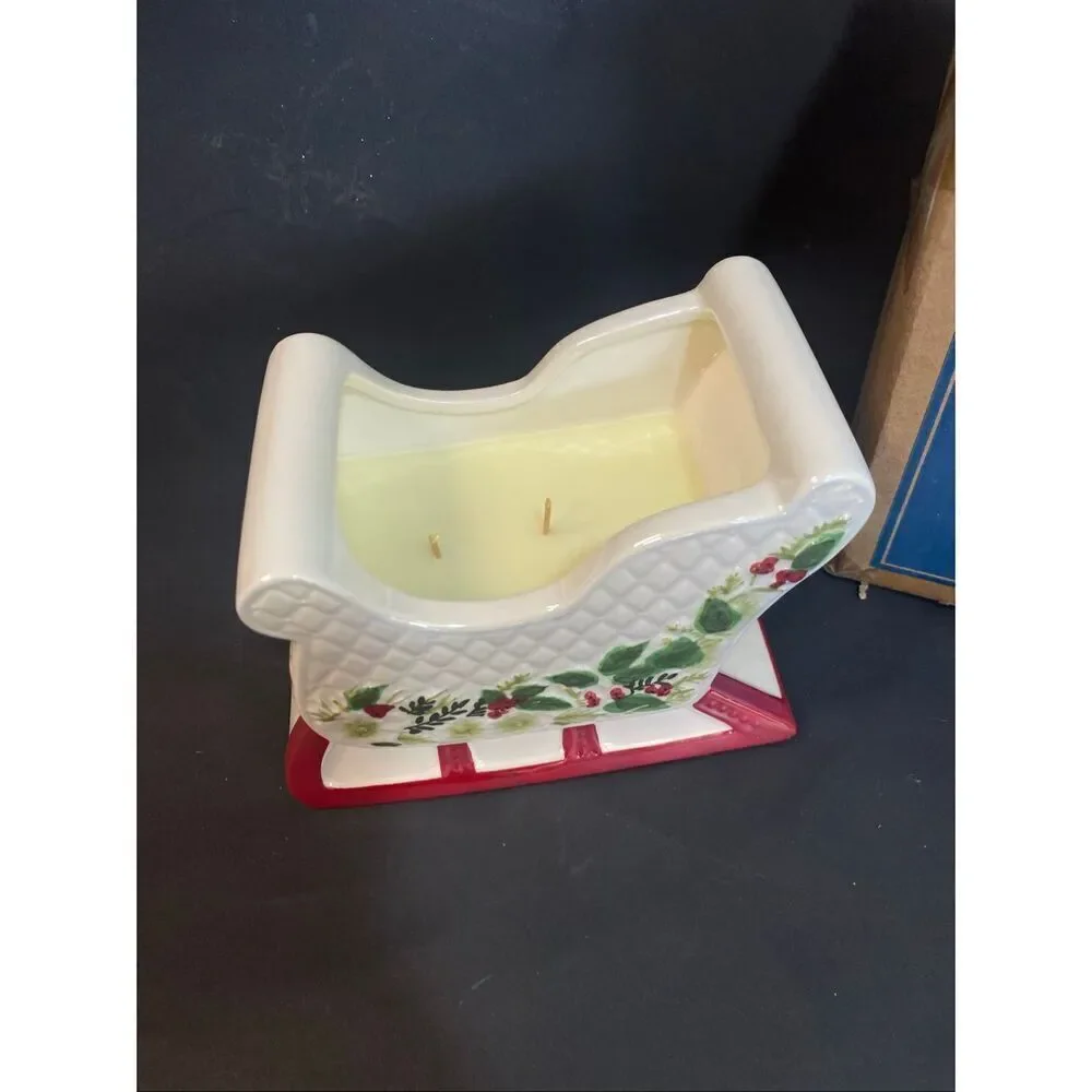 Home Worx by Harry Slatkin 14oz Let It Snow Scented Sleigh Candle
